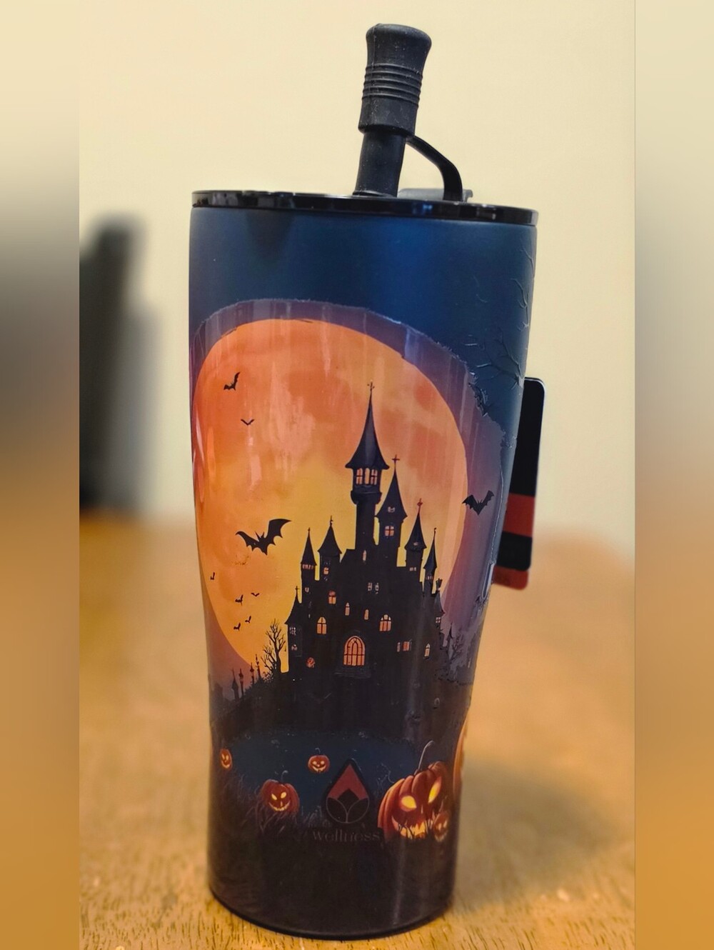 Halloween Haunted House Vampire Castle Stainless Steel Tumbler 30oz NWT